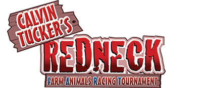 Calvin Tucker's Redneck Farm Animal Racing Tournament title screen for Nintendo DS